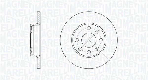 MAGNETI MARELLI Тормозной диск 361302040177